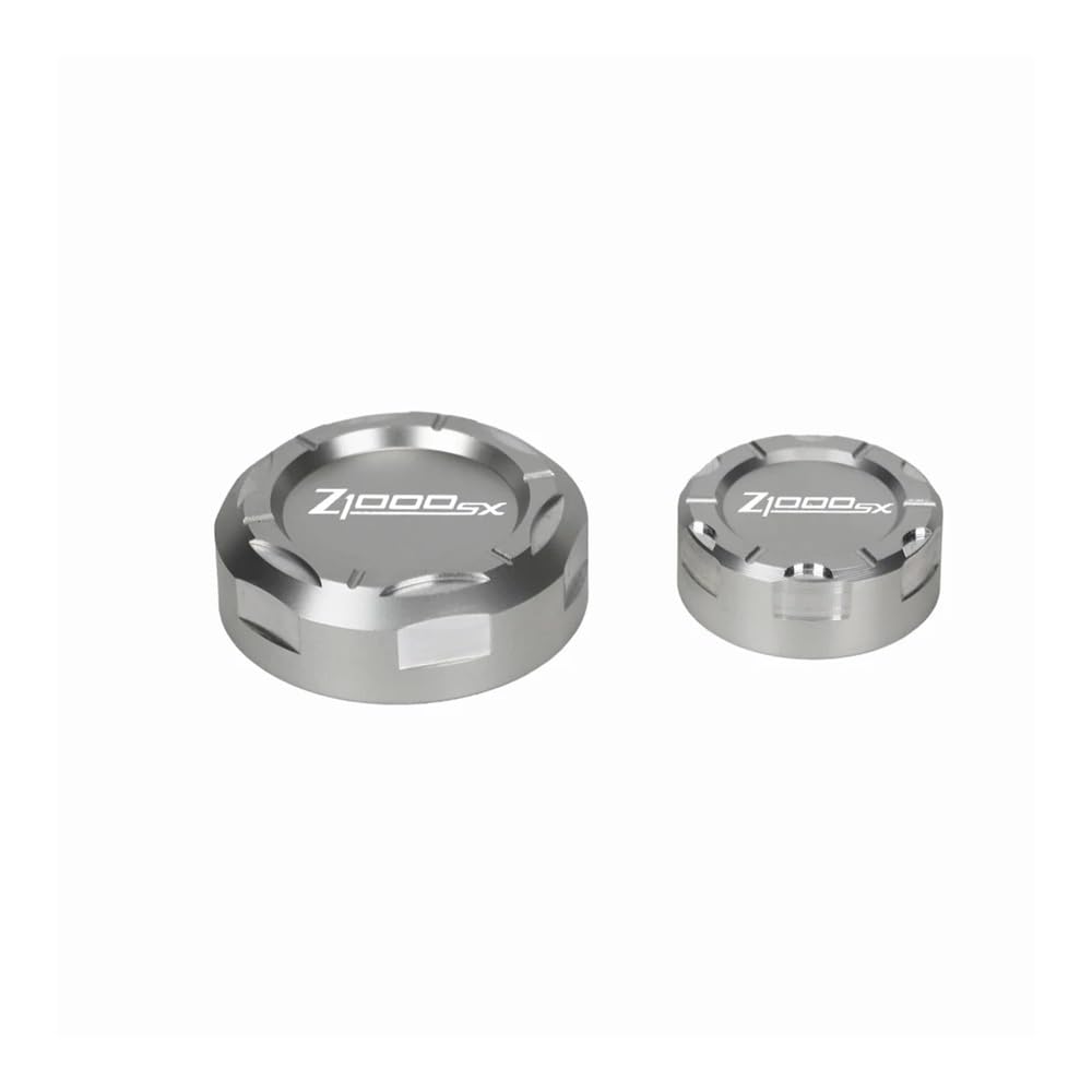 Motorrad Deckel Bremsflüssigkeitsbehälter Motorrad CNC Aluminium Hinten Und Vorne Brems Flüssigkeit Reservoir Kappe Abdeckung FÜR Kaw&asaki Z1000SX 2012-2022 Z1000 Sx Flüssigkeit Abdeckung von JURTBGF