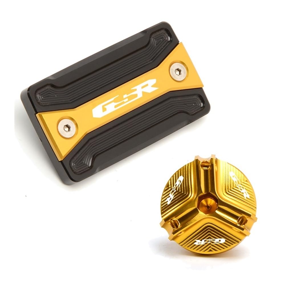 Motorrad Deckel Bremsflüssigkeitsbehälter Motorrad Vorderrad-Bremsflüssigkeitsbehälter-Abdeckung Für SU&ZUKI GSR750 GSR600 GSR400 GSR 750 600 400 Zubehör Motoröl-Einfülldeckel von JURTBGF