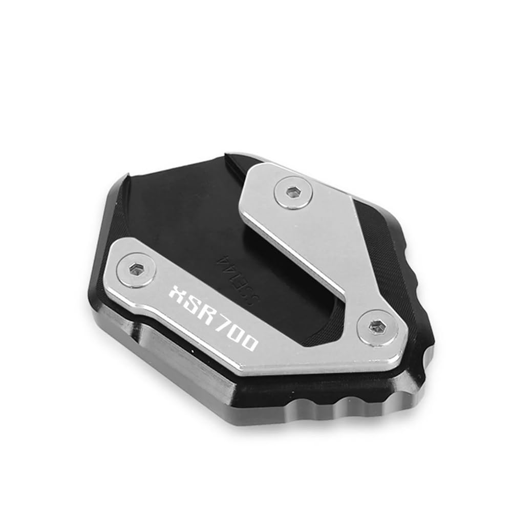 Motorrad Ständer Seitenverlängerung Pad Motorrad-Aluminium-Zubehörartikel, Kick-Fuß-Seitenständer-Verlängerung Für Yam&aha XSR700 2015–2023 MT07 MT-07 2013–2022 von JURTBGF