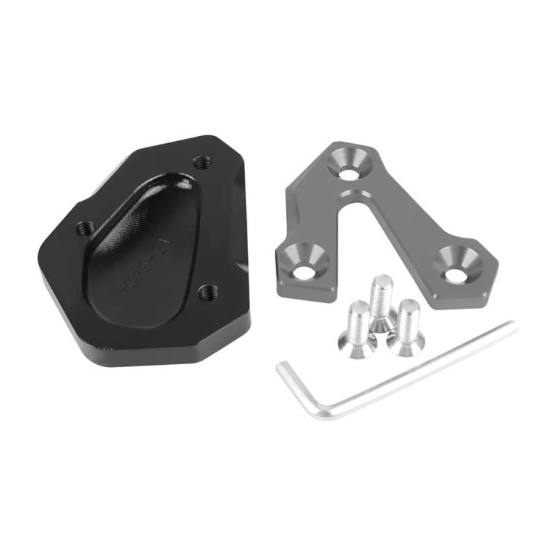 Motorrad Ständer Seitenverlängerung Pad Motorrad Kickstand Vergrößern Platte Fuß Seitenständer Verlängerung Pad Für YZF-600 R6 YZFR6 YZF600 YZF-R6 2006-2016 von JURTBGF