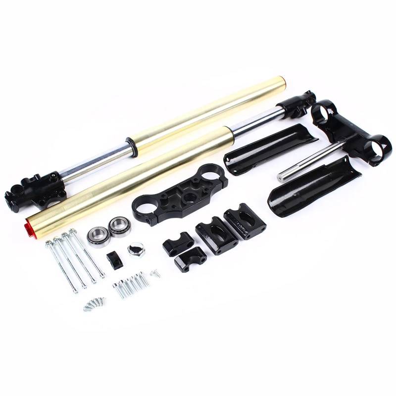 Motorräder Stoßdämpfer 29 "45mm/48mm Gabelbrücke Vorderradgabel Schock Set Für 110cc 125cc Motorrad Stoßdämpfer Suspension Dämpfer von JURTBGF