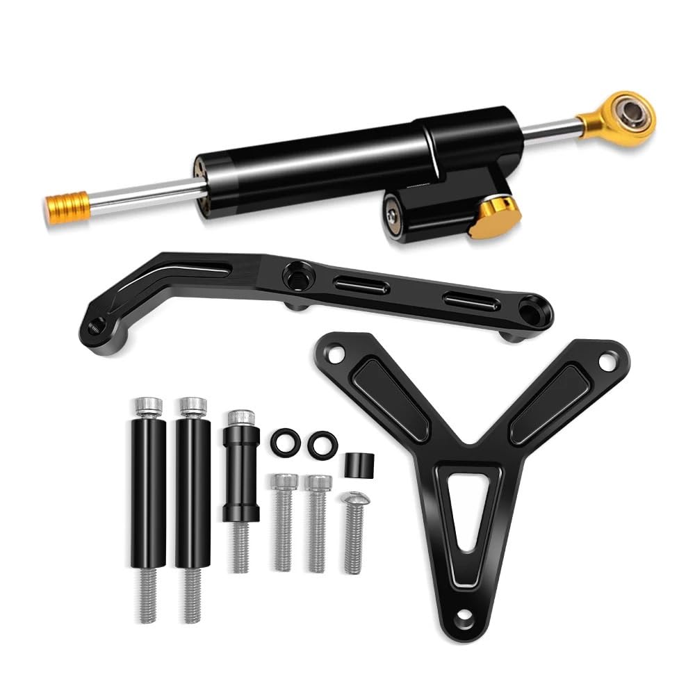 Motorräder Stoßdämpfer Motorrad Stabilisator Lenkungsdämpfer Halterung Kit Einstellbarer Dämpfer Stabilisator Für MT09 MT-09 MT09 2021-2024 Zubehör von JURTBGF