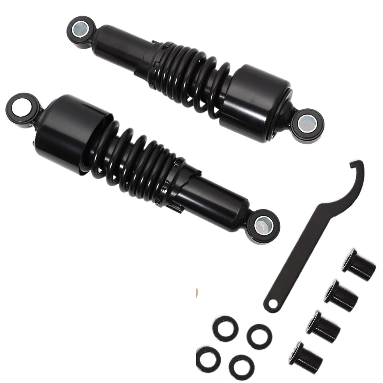 Motorräder Stoßdämpfer Motorrad Zubehör 10,5 "267mm Hinten Stoßdämpfer Suspension Für Ha&rley Für Sportster 1200 Eisen 883 Superlow Roadster 2004-2012 von JURTBGF