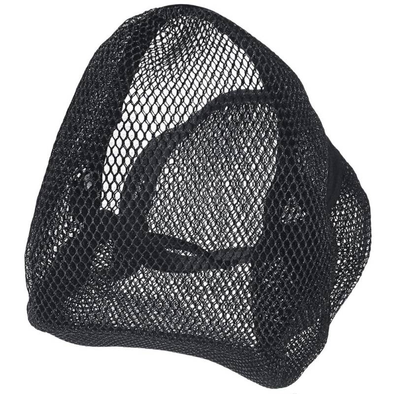 Sitzabdeckung Motorrad 2 Stücke Motorrad Atmungsaktive Sitzbezug Pads Spacer Mesh Motorrad Schwarz Anti-Rutsch-Kissen Mesh Net Motor Zubehör M/L/XL von JURTBGF