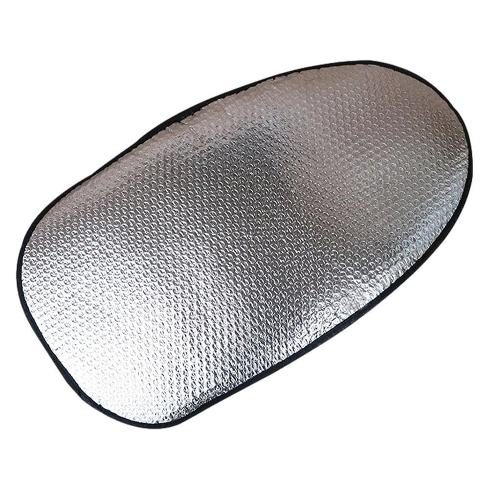 Sitzabdeckung Motorrad Universelle wasserdichte Motorrad-Sonnenschutz-Sitzbezug-Pad-Sitz-Roller-Sonnenschutz-Wärmedämmungs-Aluminiumfilm-Sitzkissen von JURTBGF