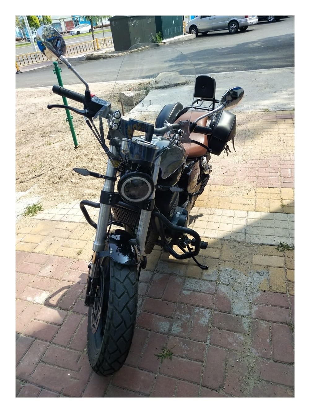 Windabweiser Motorrad Für CB1300 XJR1200 YBR250 CB400 GN250 Motorrad Windschutzscheibe Modifizierte Windschutzscheibe Modifizierte Front Windschutzscheibe Allgemeine von JURTBGF