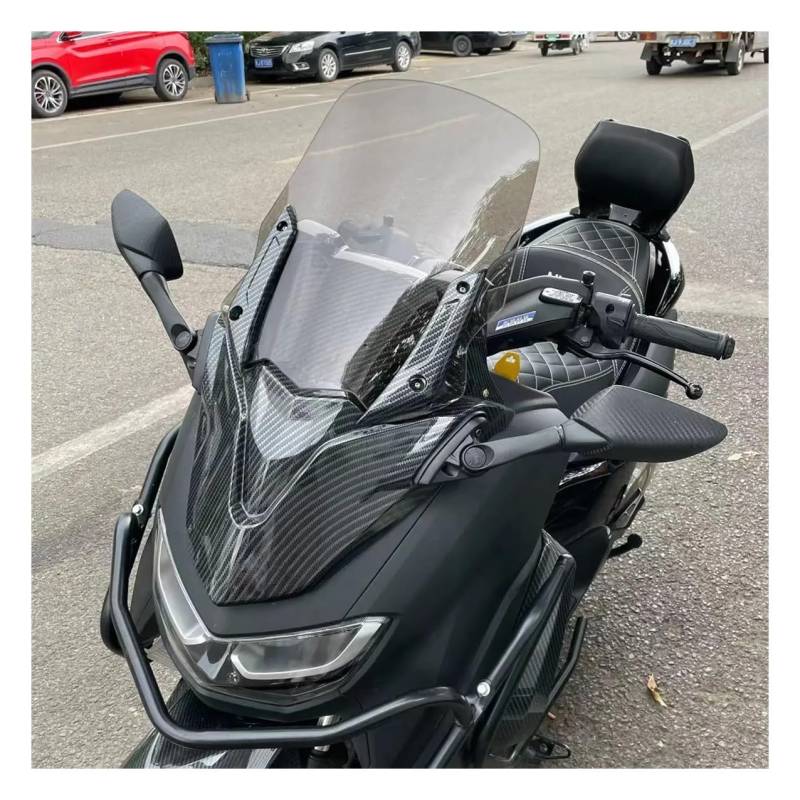 Windabweiser Motorrad Modifiziertes Motorrad Nmax2020-2023 64CM Nmax155 Windschutzscheiben-Windschutzscheiben Für Yam&aha Nmax155 Nmax2020-2022 von JURTBGF