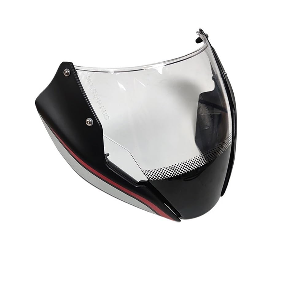 Windabweiser Motorrad Motorrad Kopf Cowling Verkleidung Frontscheibe Hyperstrada Stnipe Deflektor Passend Für Du&Cati Monster 821 797 1200S 2014-2017 von JURTBGF