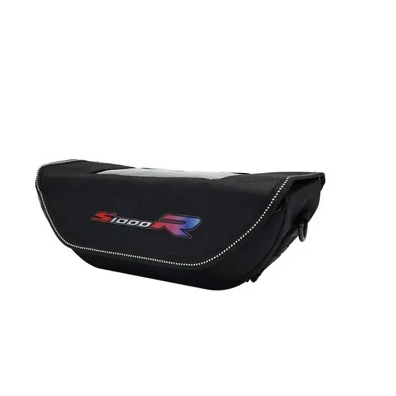 Lenkertasche für Motorräder Für S1000R S1000RR S1000XR Motorrad wasserdichte Und Staubdichte Lenker-Aufbewahrungstasche Motorrad-Lenker-Reisetasche(S1000R(B)) von JUSTCATYS