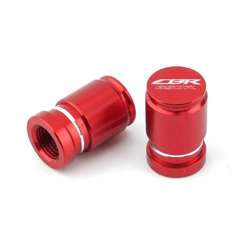 Ventildeckel für Motorräder Für HON@&DA CBR650R CBR 650R Motorrad CNC Zubehör Rad Reifen Ventil Air Port Stem Abdeckung Kappe Stecker(Red) von JUSTCATYS