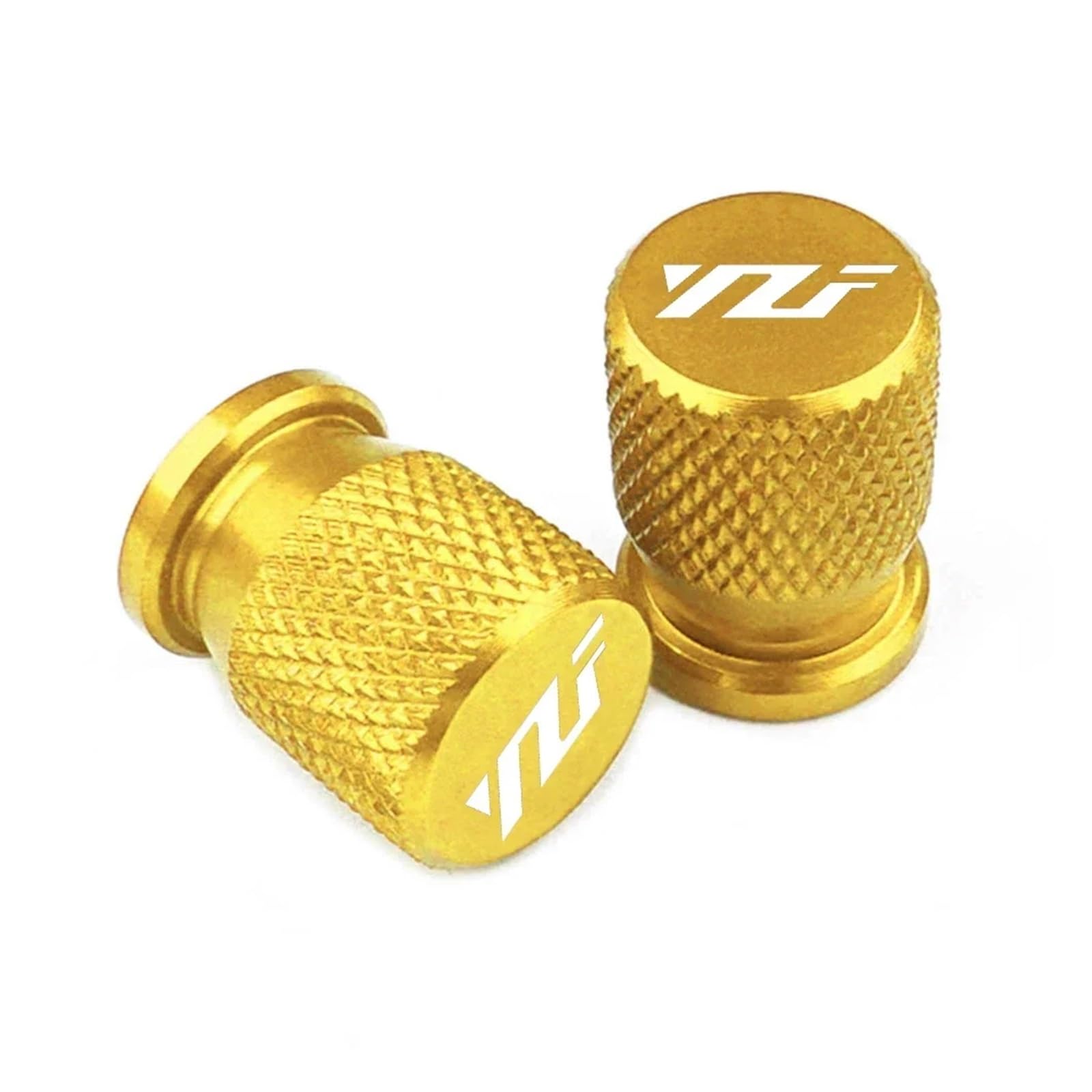 Ventildeckel für Motorräder Für YZF R1 R3 R6 R25 R125 R1M YZFR1 YZFR6 YZFR3 Zubehör Motorrad CNC Aluminium Reifen Ventil Air Port Stem Abdeckung Caps(Gold) von JUSTCATYS