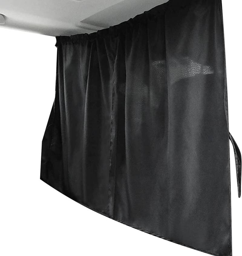 Auto-Trennwand, Sichtschutz, 190 x 120 cm, groß, Auto-Sonnenschutz, Schwarz, Vordersitz-Trennwand, Seitenfenster, Sonnenschutz für T5, T6, Wohnmobil, Camping von JUTTAUTO