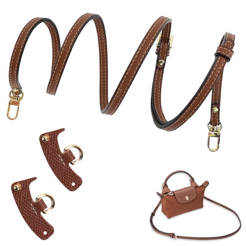 JVBAJV Schultergurt für Longchamp Tasche Damen,Schulterriemen aus Leder für Minitaschen,Verstellbarer Schulterriemen für Taschen,Leder Riemen Tragegurte für Longchamp Mini Bag Straps für Taschen von JVBAJV