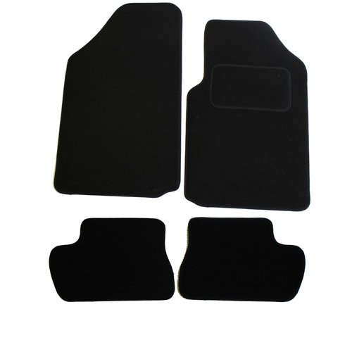 JVL Autofußmatten-Set für Citroen C2 2003–2009, passgenau, 4-teilig, Schwarz von JVL