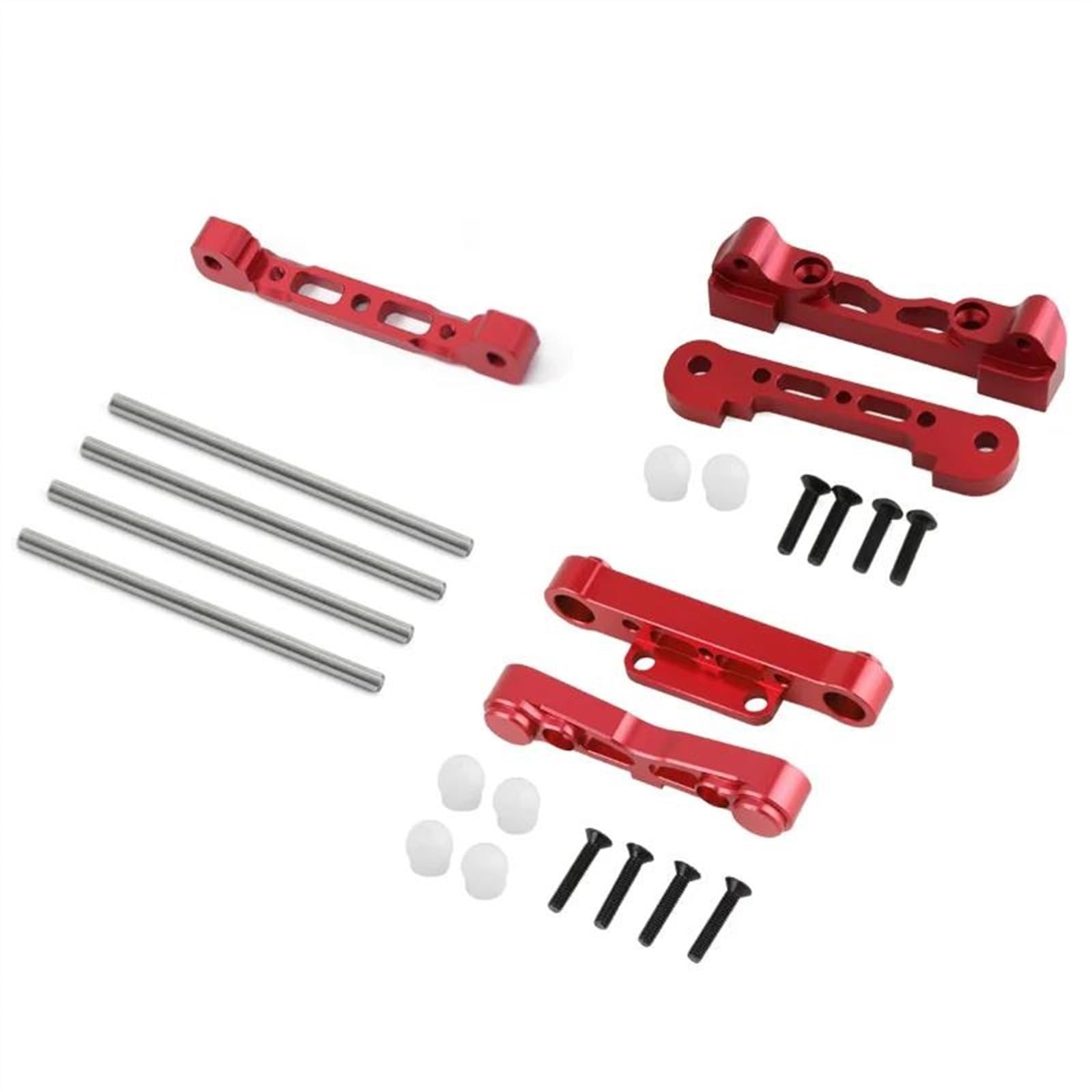 JVRWSC Für Arrma 1/7 Für Felony Für Infraction 1/8 Für Kraton Für Outcast Für Typhon 6s Metall Vorne Hinten Querlenker Code Pin Rc Auto Upgrade Teile RC Spielzeugautoteile(Red) von JVRWSC