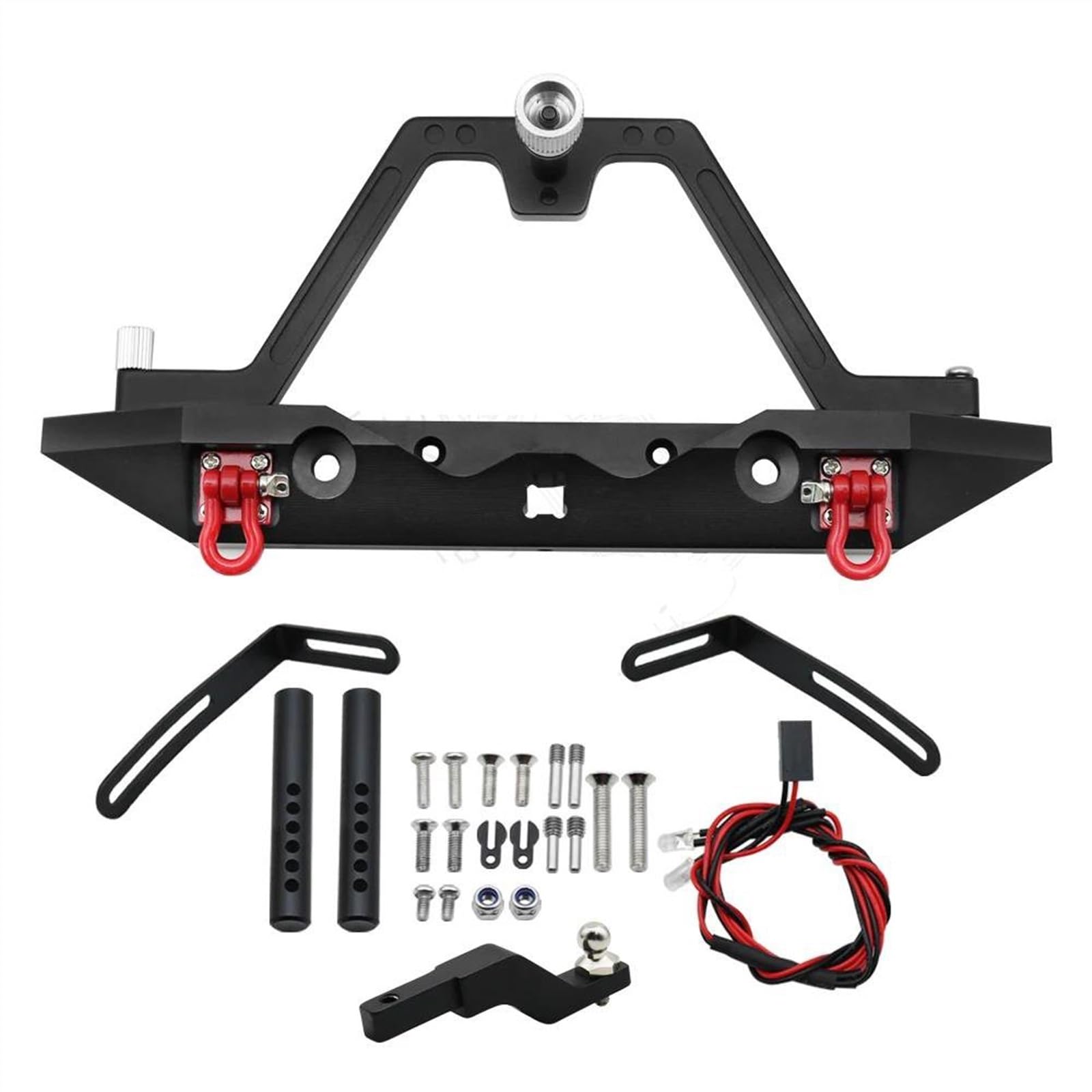 JVRWSC Für Axial Für SCX10 Für SCX10 II 900046 AXI03007 Für BRT 86181 Für TRX4 1/10 Metall Vorne Hinten Stoßstange Mit Ersatz 1,9 "Reifen RC Crawler Auto Upgrade Teile RC Spielzeugautoteile(Size A1) von JVRWSC