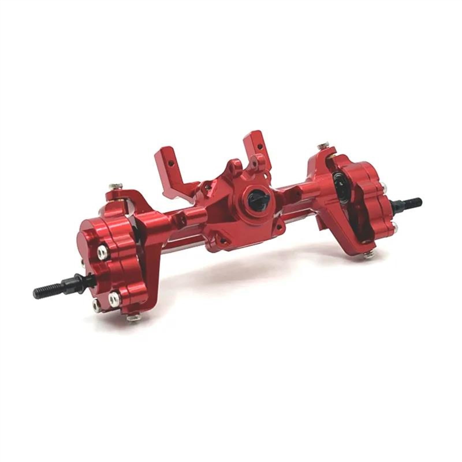 JVRWSC Für FMS Für FCX24 1/24 Metall Portal Achse Komplette Vorder- Und Hinterachse Ersatz RC Auto Zubehör Modifikation RC Auto Upgrade Teile RC Spielzeugautoteile(Red,Front) von JVRWSC