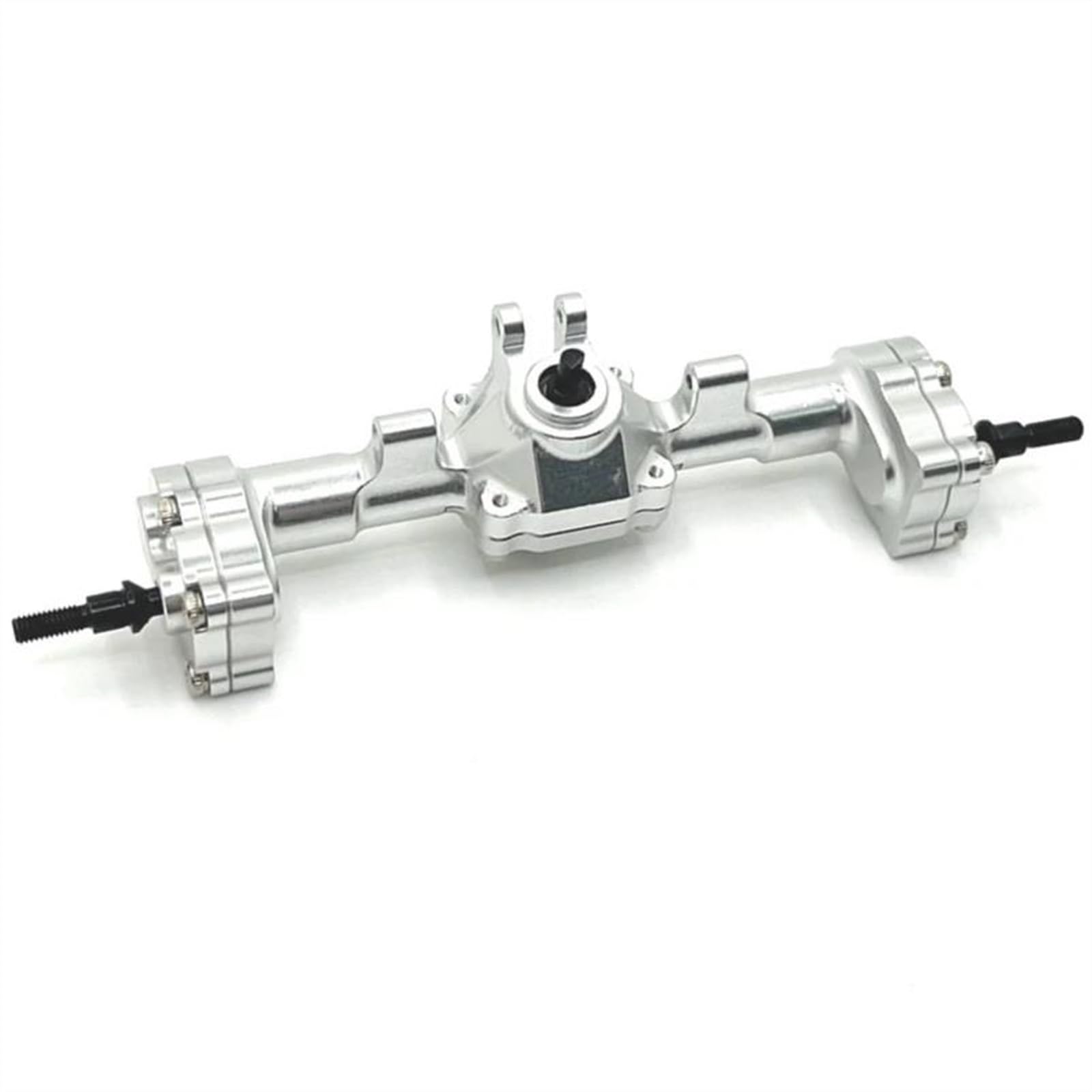 JVRWSC Für FMS Für FCX24 1/24 Metall Portal Achse Komplette Vorder- Und Hinterachse Ersatz RC Auto Zubehör Modifikation RC Auto Upgrade Teile RC Spielzeugautoteile(Silver,Rear) von JVRWSC