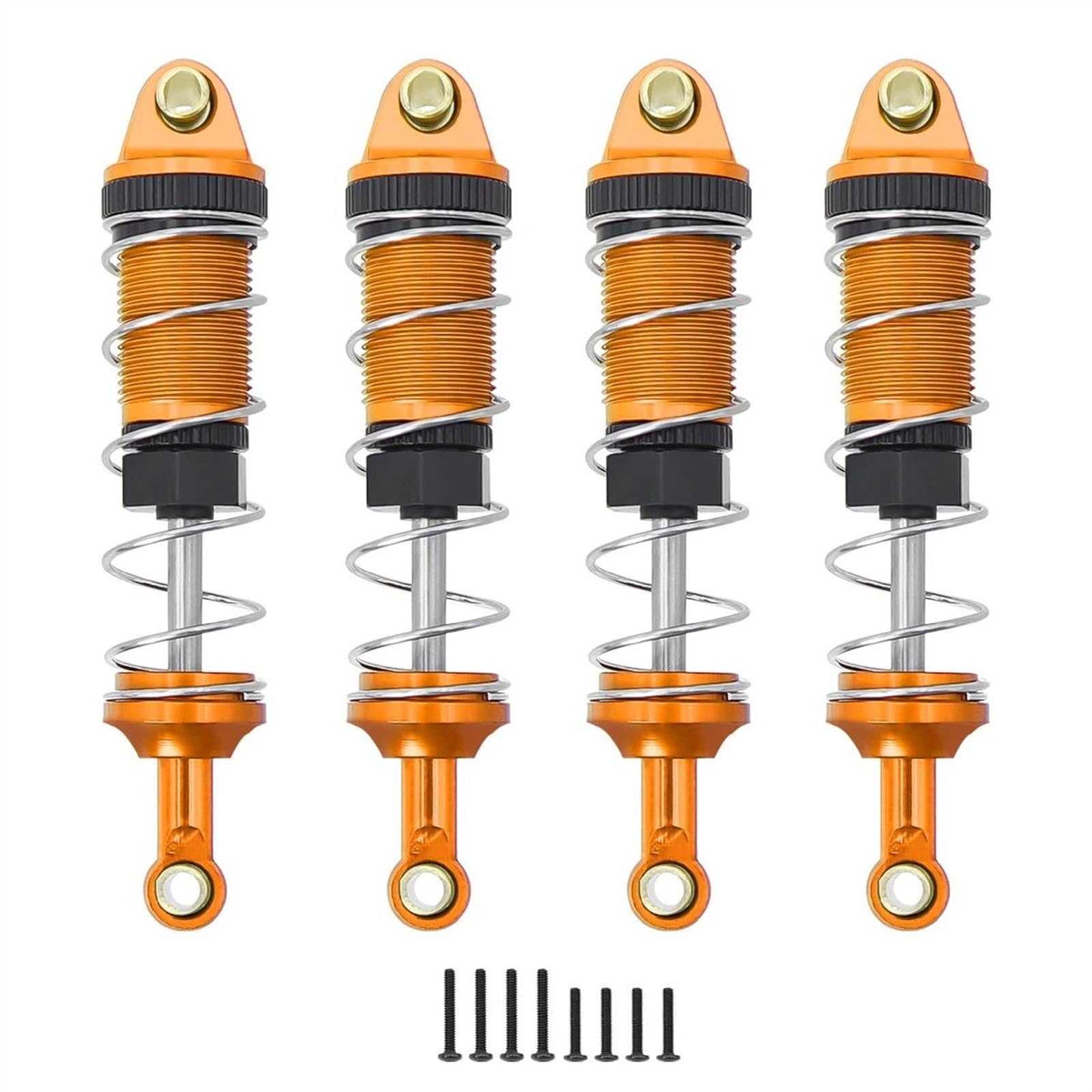 JVRWSC Für MJX 16208 16209 16210 Für MN128 MN86K MN86KS MN86 MN86S Für MN G500 1/12 Metall Öl Stoßdämpfer Dämpfer RC Auto Upgrade Teile RC Spielzeugautoteile(Yellow) von JVRWSC