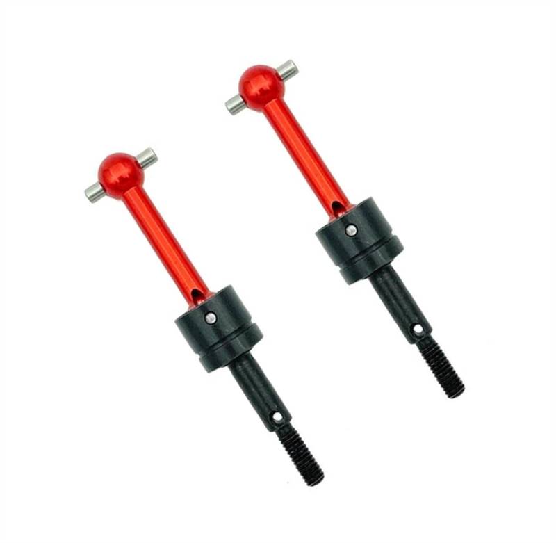 JVRWSC Für Tamiya Für TT02 TT01 TA04 1/10 RC Auto Metall Für Universal Antriebswelle CVD 53792 RC Auto Upgrade Teile Modifikation RC Auto Zubehör RC Spielzeugautoteile(Red) von JVRWSC