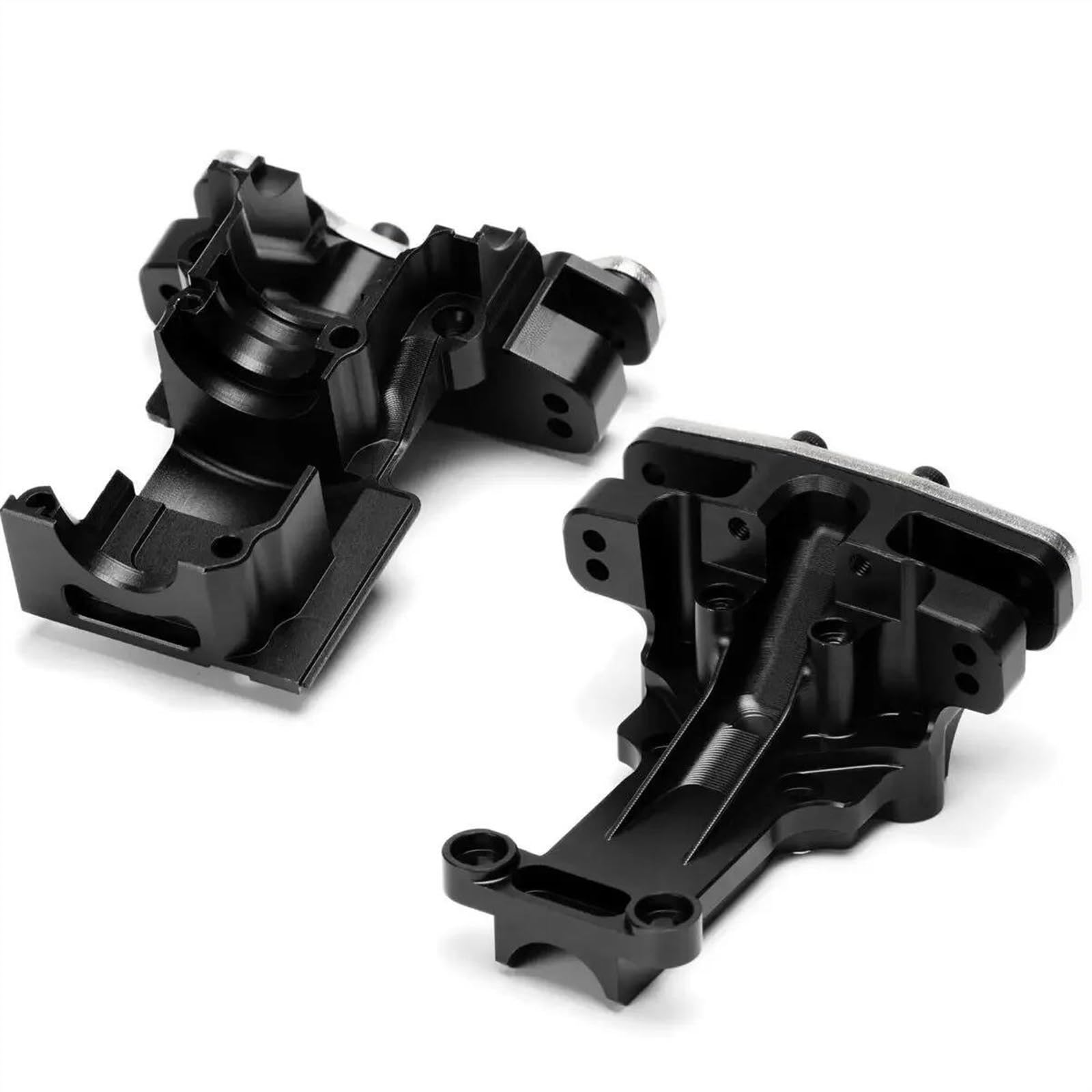 JVRWSC Für Traxxas 1/5 Für X-Maxx 1/6 Für XRT 8S 7726 7720 7727X Metall Schott Vorne Hinten Oberen Differential Abdeckung Ersatz RC Auto Teile RC Spielzeugautoteile(Black,Set) von JVRWSC