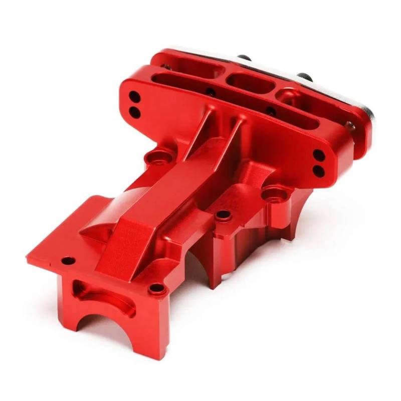 JVRWSC Für Traxxas 1/5 Für X-Maxx 1/6 Für XRT 8S 7726 7720 7727X Metall Schott Vorne Hinten Oberen Differential Abdeckung Ersatz RC Auto Teile RC Spielzeugautoteile(Red,Rear) von JVRWSC