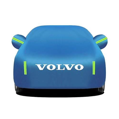 Autoabdeckung für Volvo S60 S 60, Autogarage Abdeckung Wasserdicht, Abdeckplane Auto Staubdicht Autohülle Autoplane Wasserdicht UV-Schutz Regen Schneefest,C Blue von JVTMMY