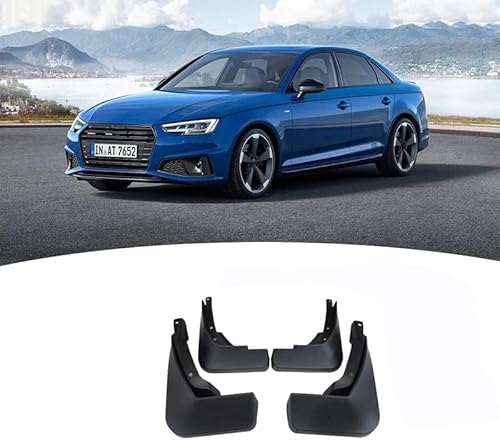 4 Stücke Auto Schmutzfänger für Audi A4 B7 B8 B9 2004-2022, Kotflügel Vorne Hinten Spritzschutz Staubdicht Spritzfest Schutz Mudguards,2016-2022 von JWORRA