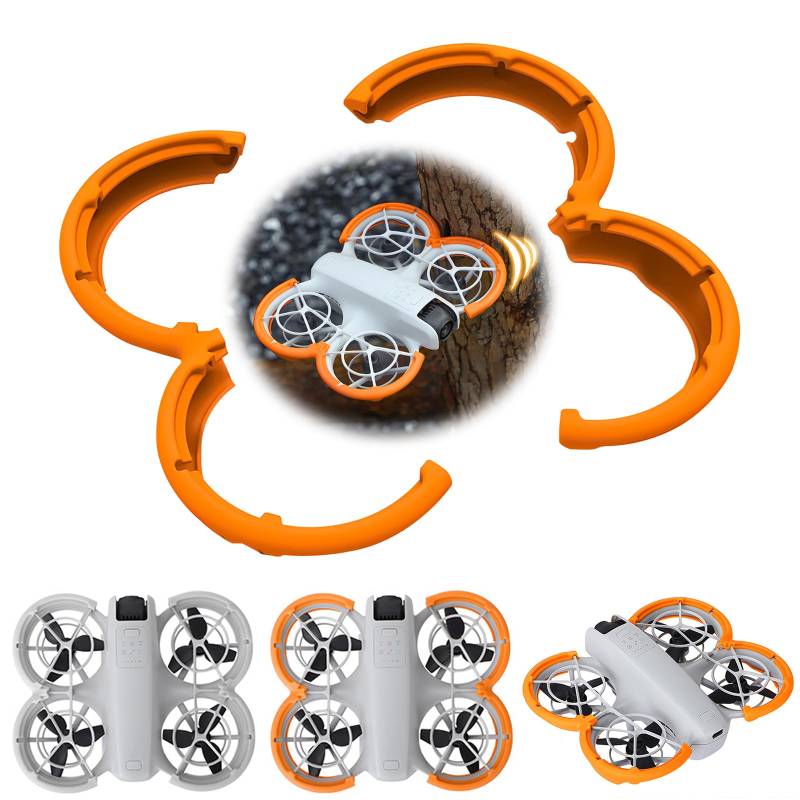 JXAXD Propellerschutz für DJI NEO, Propellerschutzbügel für DJI Neo, Propellers Guard für DJI Neo, Antikollisionsschutz für DJI Neo Zubehör, Zubehör Gegen Kollisionen, Orange von JXAXD