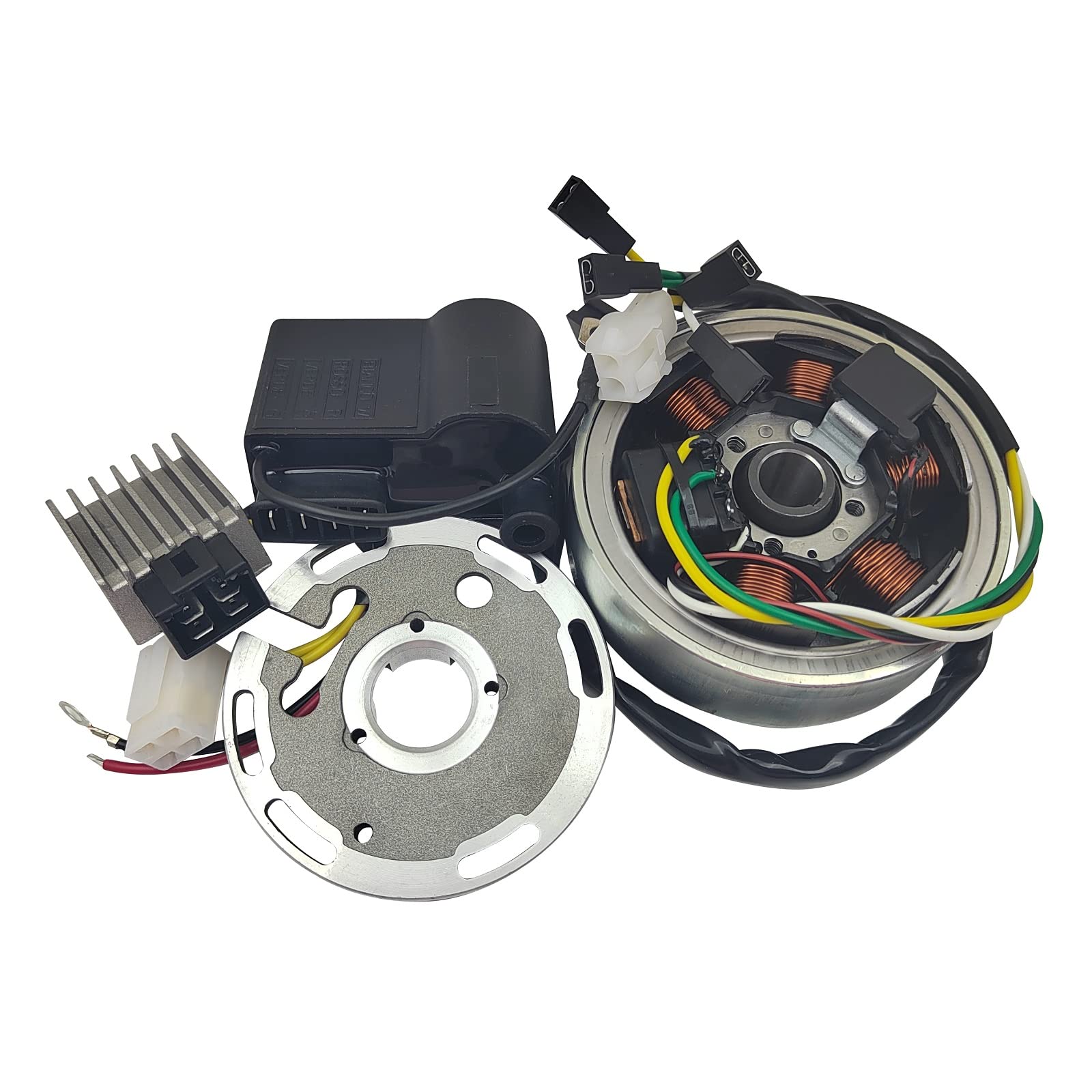 JXCATV 12V Ducai Zündung Elektronenwechsel Generator Konvertierungs kit für Zündapp Simson Aprilia Kreidler Tomos Puch Yamaha DT (90mm) von JXCATV