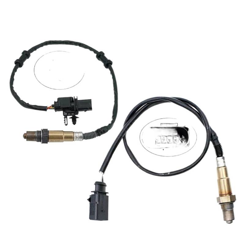 Sauerstoffsensor für Kraftfahrzeuge/Passend for VW CC EOS Golf Jetta Passat Audi A3 2.0L L4 Sauerstoff-O2-Sensor vorne hinten Upstream Downstream Lambda 234–5107 234–4754 Sauerstoffsensor von JXMFKBB