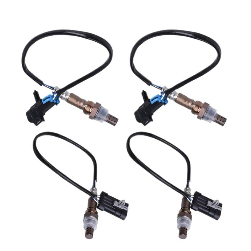 Sauerstoffsensor für Kraftfahrzeuge 234-4012 234-4018 4 Stück Upstream Downstream O2 Lambda Sauerstoffsensor/Passend for Chevy Silverado 1500 1996 1997 1998 1999 2000 2001 2002 Sauerstoffsensor von JXMFKBB