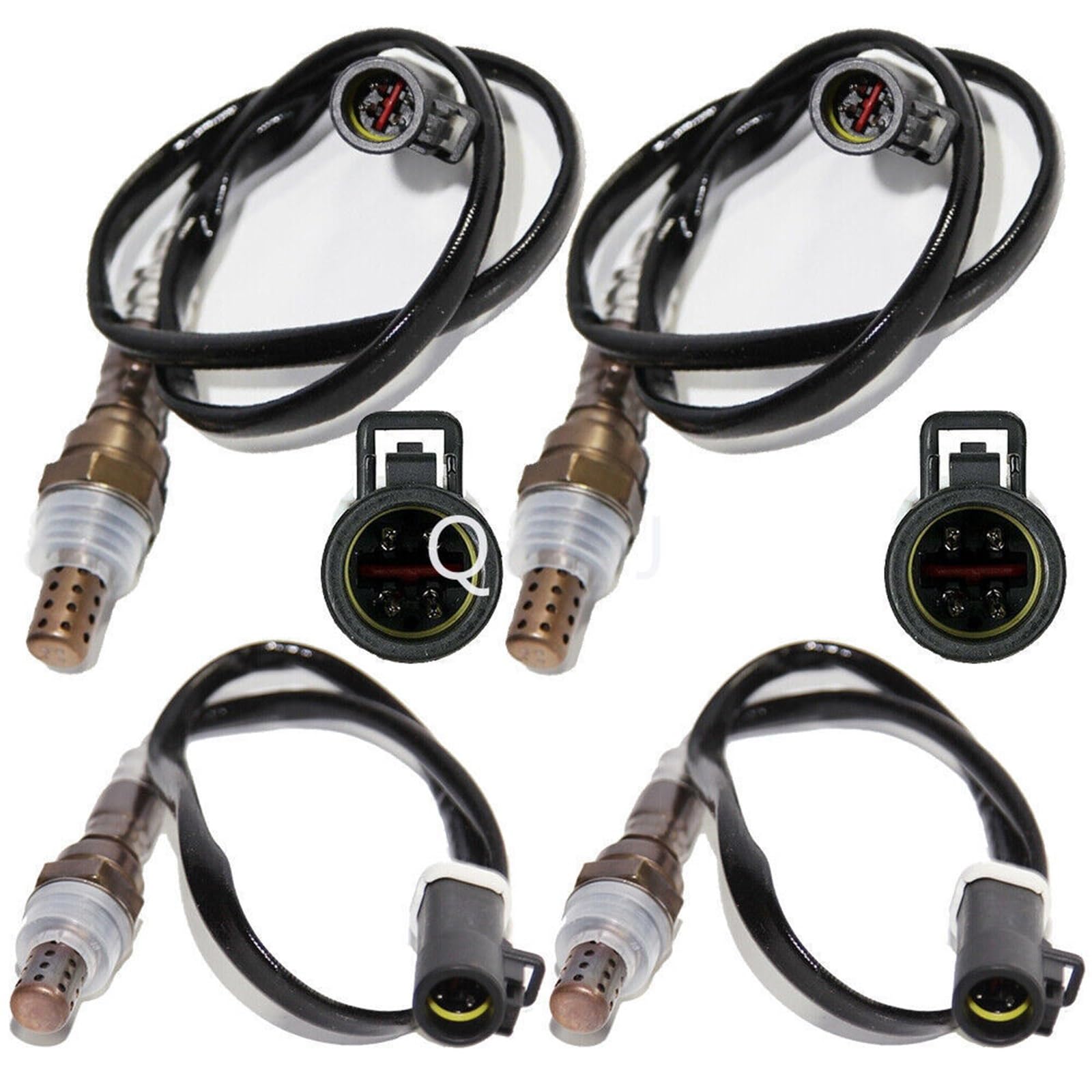 Sauerstoffsensor für Kraftfahrzeuge 4 Stück Sauerstoff-O2-Sensor o2 1&2 / Passend for 2003 2004 2005 Lincoln Aviator V8 4.6L Upstream+Downstream Sauerstoffsensor von JXMFKBB