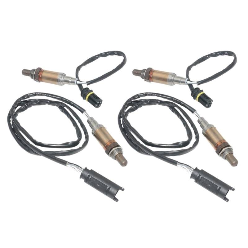 Sauerstoffsensor für Kraftfahrzeuge AP03 MHK000210 MHK000220 4PCS Vorne und Hinten O2 Lambda Sauerstoff Sensor/Passend for BMW E46 E39 E38 E60 e61 E83 Post-Katze Sauerstoffsensor von JXMFKBB