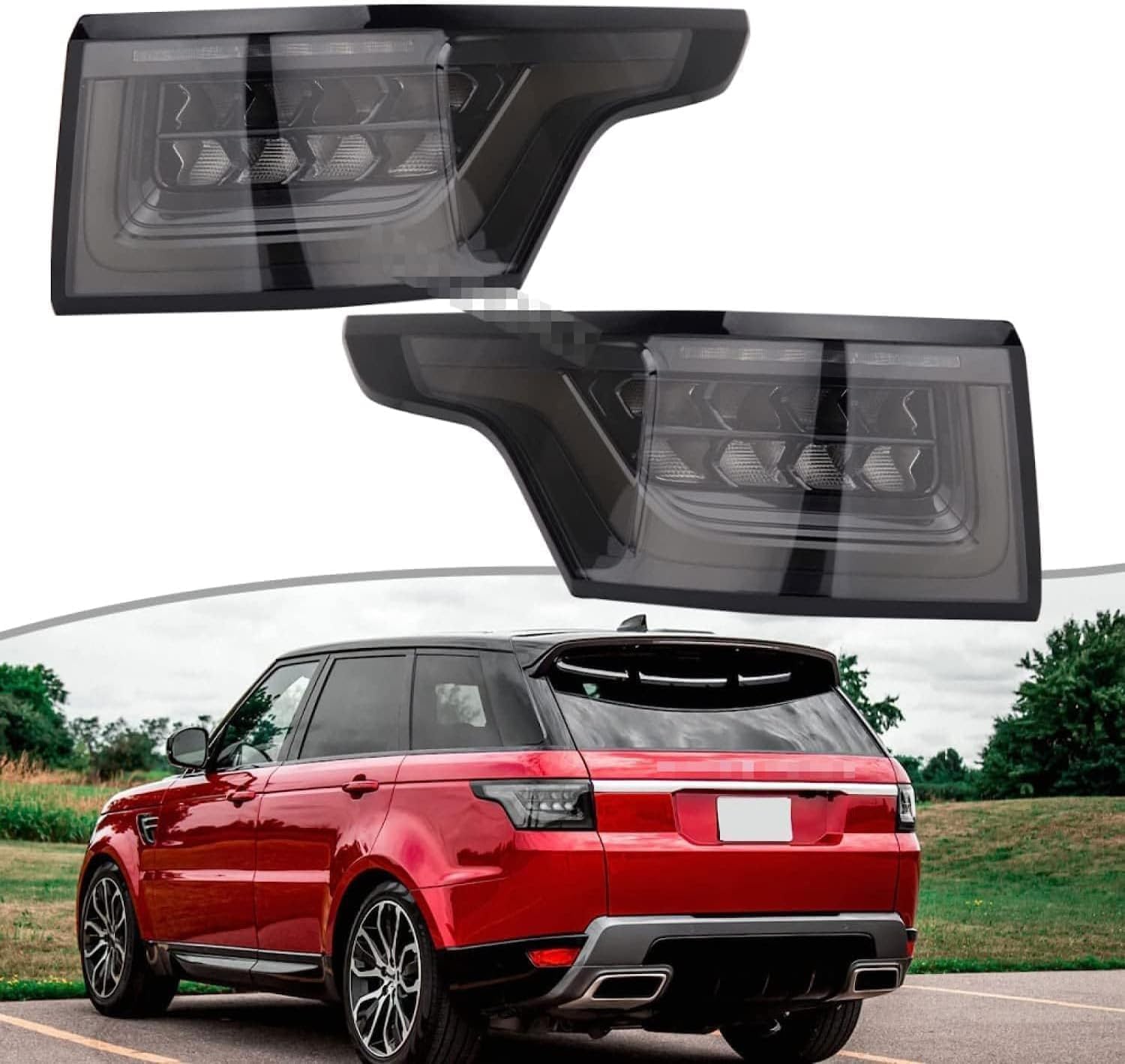 JXTTJ Auto LED Rückleuchten für Land Rover Range Rover Sport 2014-2020, Wasserdicht Multifunktion Rücklicht Kontrollleucht Ersetzt Zubehör,A-Left von JXTTJ