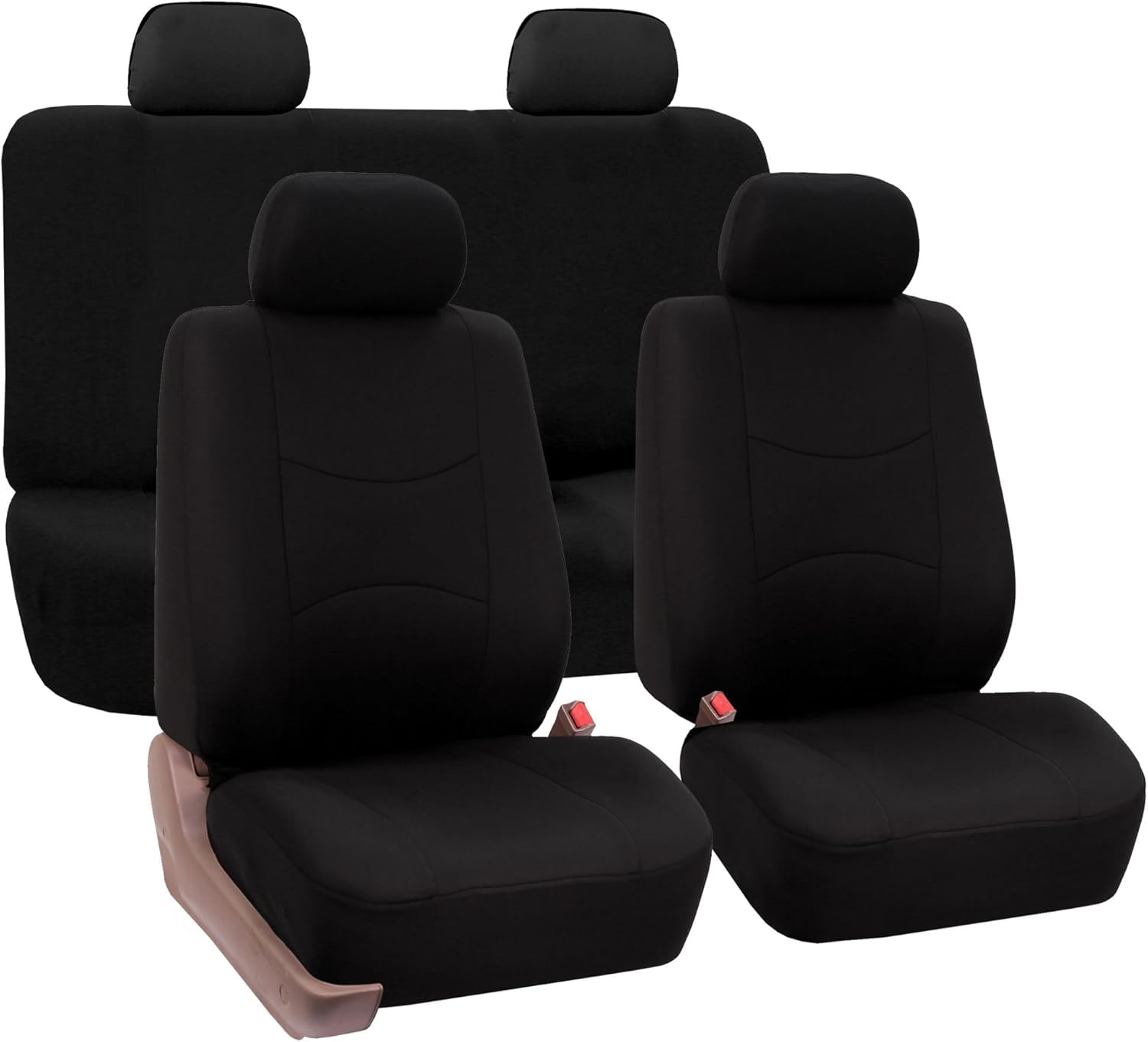 JXTTJ Auto Sitzbezüge Set für Ford Tourneo Connect/Tourneo Connect/Grand, Atmungsaktiv Bequem Vorne Und Hinten Auto-Schonbezüge Stoff Sitzbezug Innenraum Schonbezüge,D-Black von JXTTJ