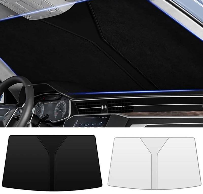 Auto Windschutzscheibe Sonnenschutz für BMW X7 G07 2019 2020 2021 2022 2023, Faltbarer Blocks UV Rays Sun Wärmeisolierung Visor Protector Zubehör,Silver von JXZXC