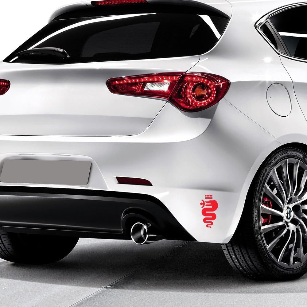 Metall Autoaufkleber für Alfa Romeo Stelvio,Auto Autoaufkleber, Abzeichen Logo Aufkleber Personalisierte Aufkleber Zubehör von JXZXC