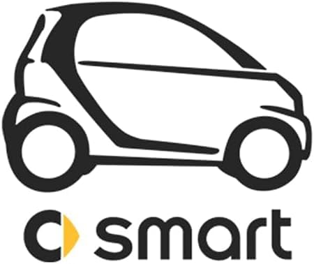 Metall Autoaufkleber für Smart 451 453 Fortwo Forfour,Auto Autoaufkleber, Abzeichen Logo Aufkleber Personalisierte Aufkleber Zubehör,A von JXZXC