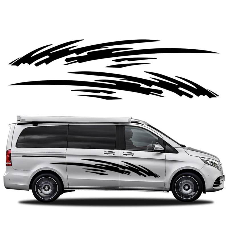 Van Graphics Splash Aufkleber Vinyl Lustiges Dekor Aufkleber Auto Tuning Zubehör für Wohnmobil Wohnmobil Wohnmobil Wohnwagen Cargo MPV Panel, Auto Aufkleber von JYMADLY