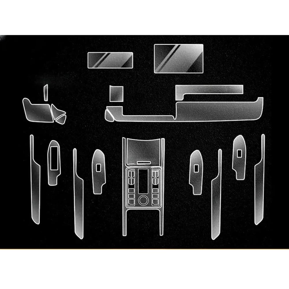 Autozubehör, für GWM Great Wall Tank 500, Autotür-Mittelkonsole, Medien-Armaturenbrett, Navigation, TPU-Kratzschutzfolie von JYMALISA