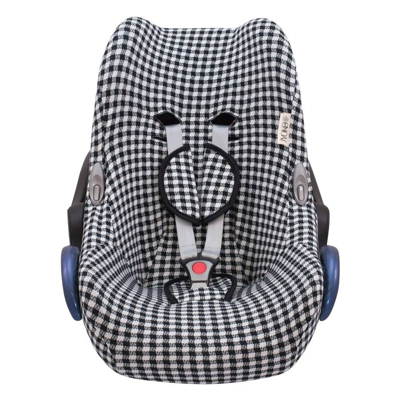 JYOKO KIDS Bezug für Autositz kompatibel mit Maxi Cosi Cabriofix, City Streety, aus Baumwolle (Vichy) von JYOKO