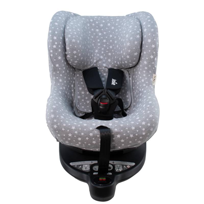 JYOKO Kids Bezug aus Baumwolle, kompatibel mit Joie I-Spin 360 und Joie I-Safe (White Star) von JYOKO