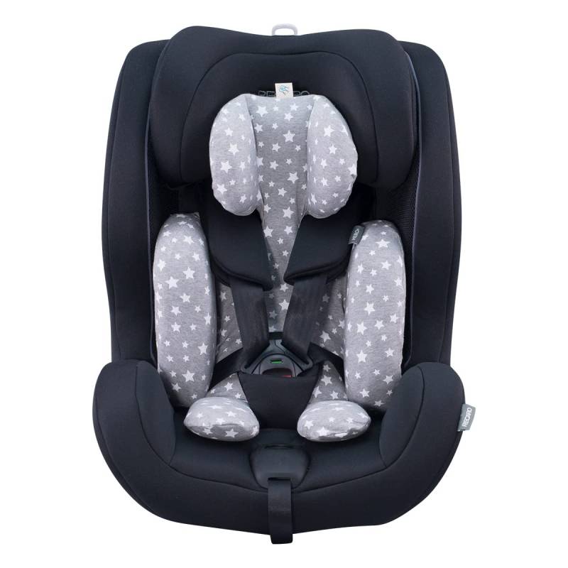 JYOKO Kids Bezug für Auto-Sitzverkleinerer kompatibel mit Recaro Salia 125, Aus Baumwolle (White Star) von JYOKO