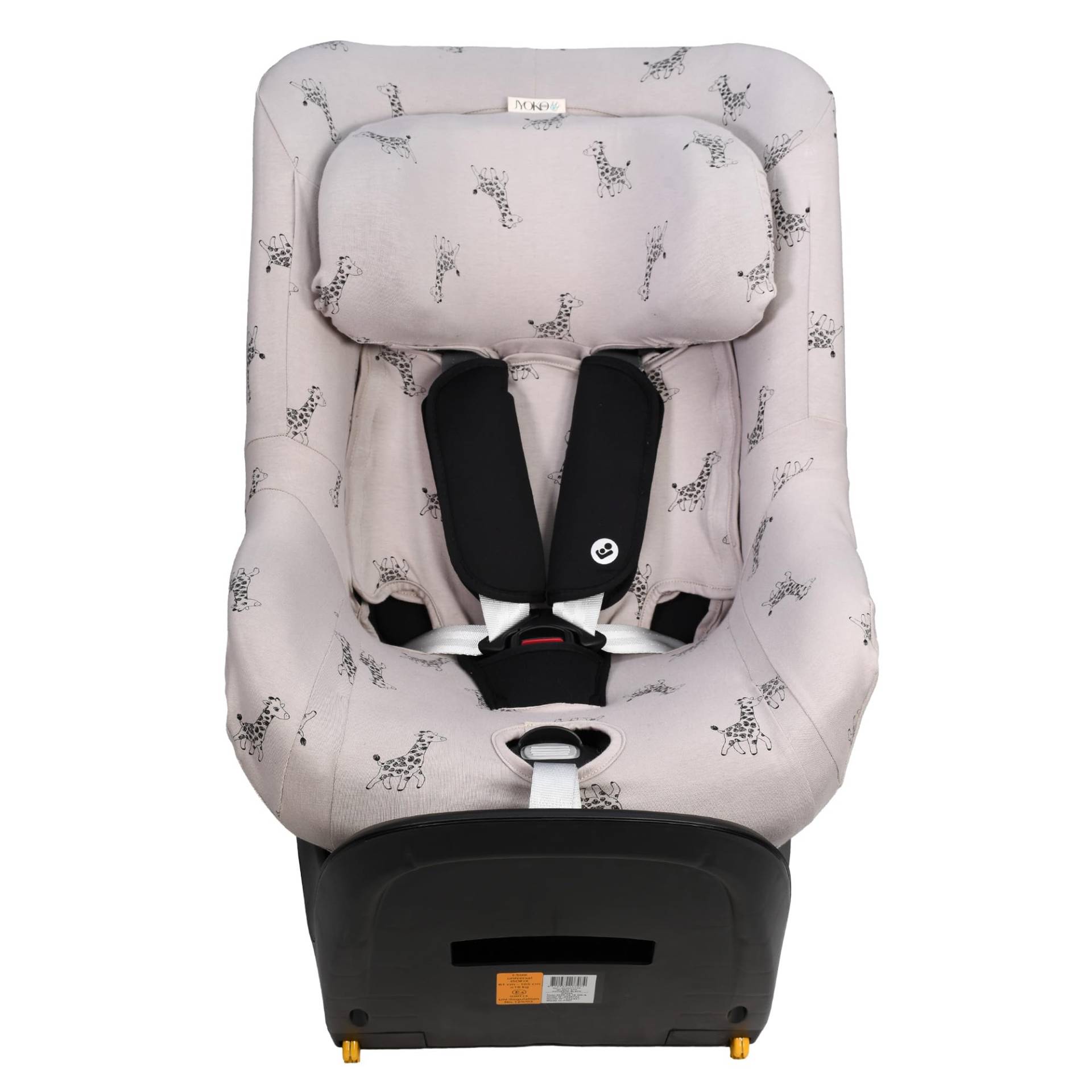 JYOKO Kids Bezug für Autositz kompatibel mit Maxi Cosi (Giraffe, Maxi Cosi Mica Eco I-Size) von JYOKO