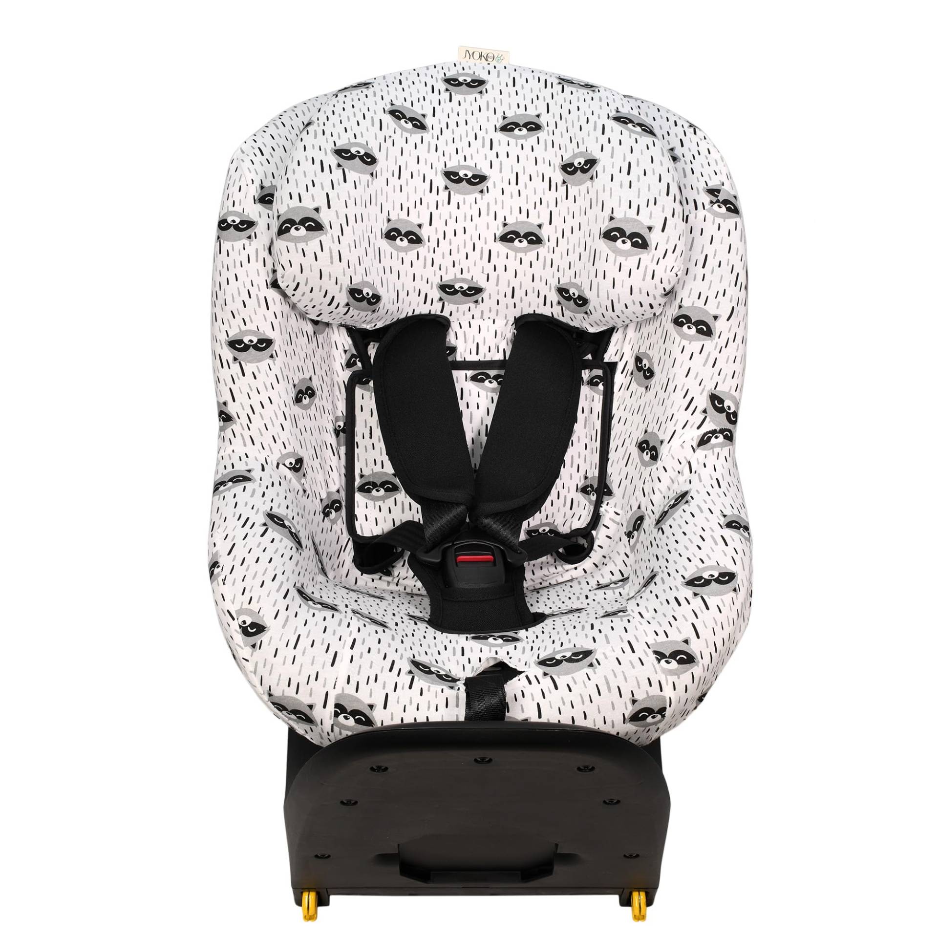 JYOKO Kids Bezug für Autositz kompatibel mit Maxi Cosi (Raccoon, Maxi Cosi Pearl 360 y Mica Pro I-Size) von JYOKO