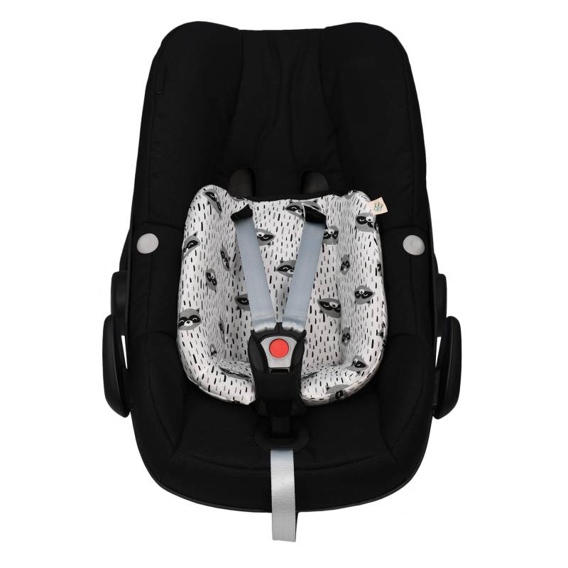 JYOKO Kids Bezug für Sitzverkleinerer kompatibel mit Maxi Cosi Pebble (Raccoon, Maxi Cosi Pebble Pro I-Size) von JYOKO