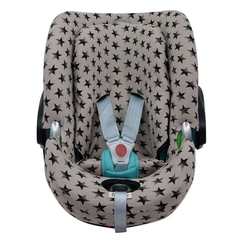 JYOKO Kids SitzBezug kompatibel mit Cybex Aton Cloud-Q-M-2-4-5 (ATON Q, Dark Sky) von JYOKO