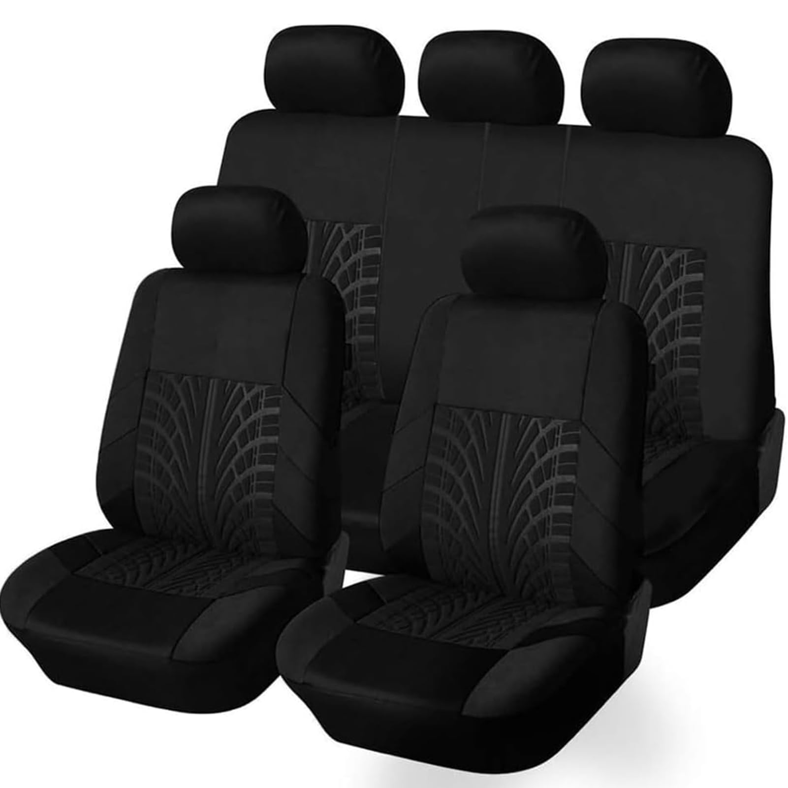 JYRCWTPY Auto Sitzbezüge für Suzuki Grand Vitara 1997-2018 5 Seats, Autositzschoner Allwetter Sitzbezüge Universelle Schonbezüge Auto Zubehör,Black/A von JYRCWTPY