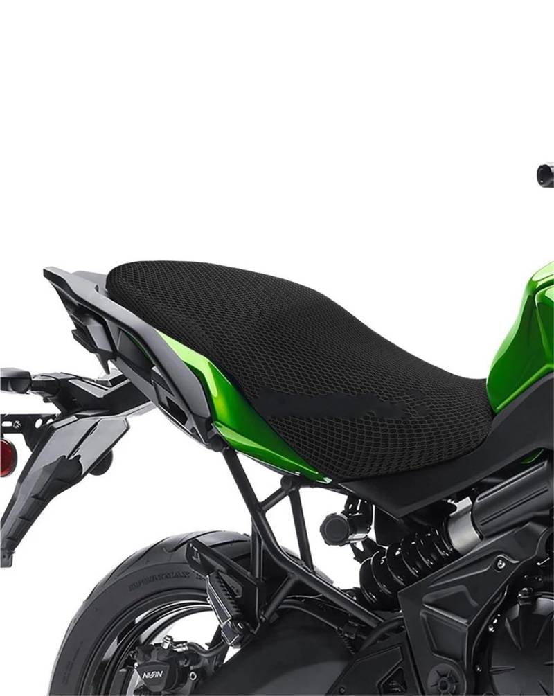 JYTWEGEV Für Kawasaki Für Versys 1000 Für Versys 1000 ABS Motorrad Schutz Kissen Sitzbezug 3D Honeycomb Mesh Tuch von JYTWEGEV